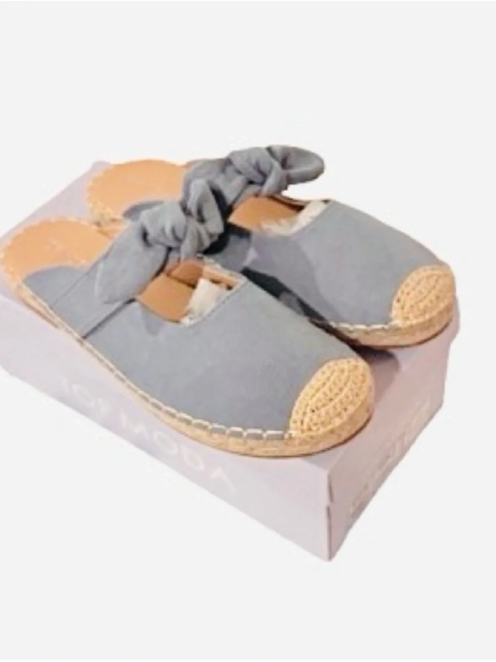 🆕- Top Moda Blue/Denim Espadrille Mules - Size 8